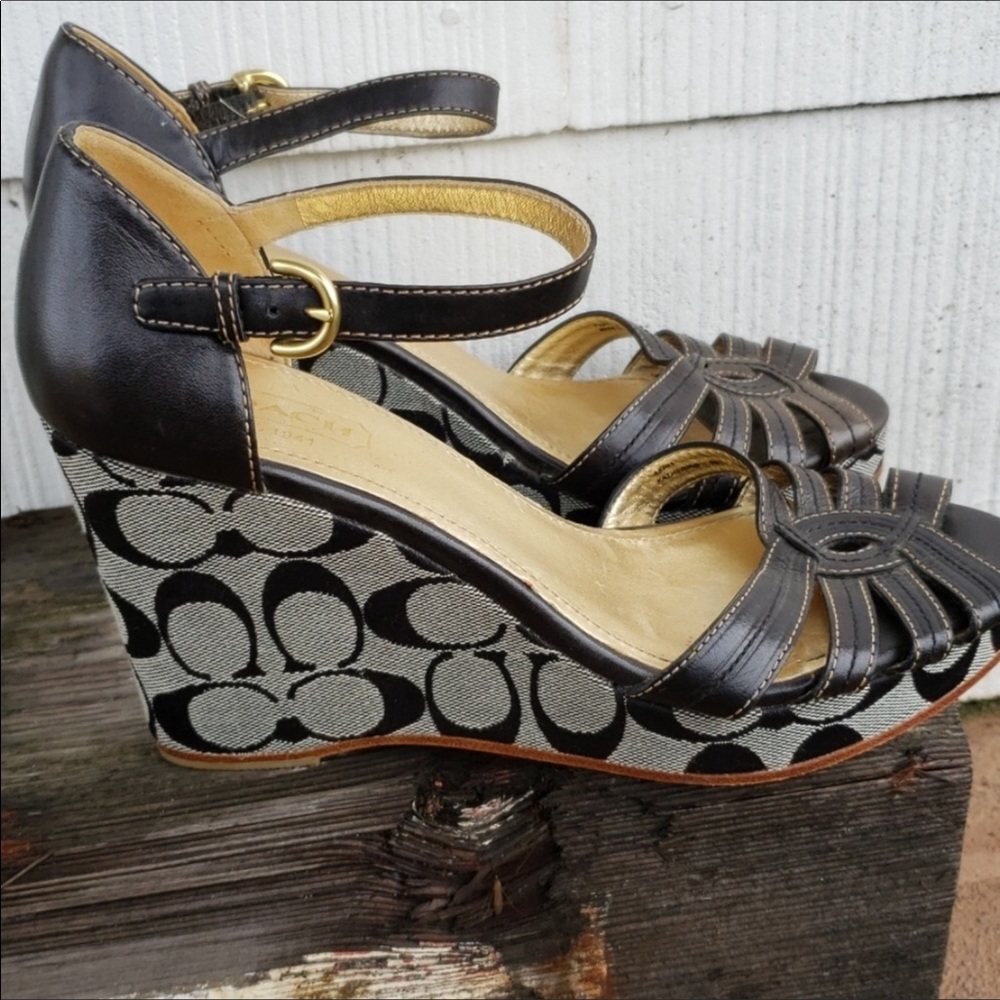 Coach signature wedges - gorgeous!